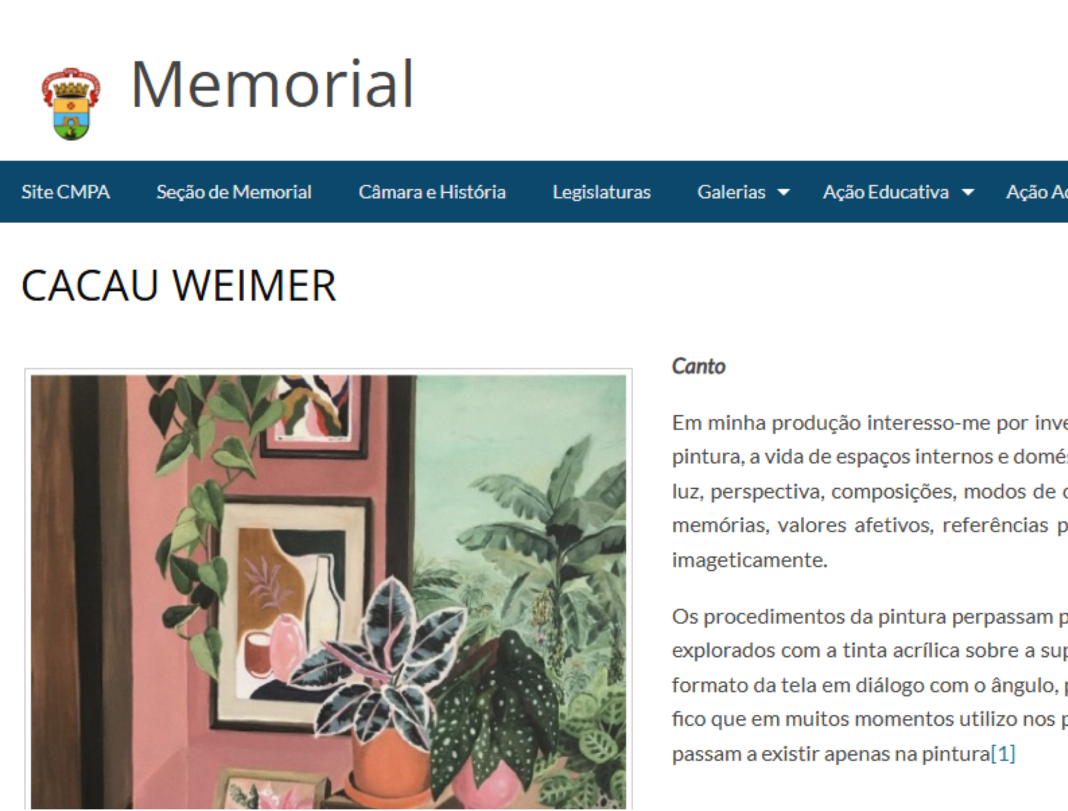 Memorial - Câmera de Porto Alegre